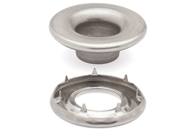 DOT Rolled Rim Grommet with Spur Washer 2 (20MNS77250001XG) Stainless Steel 3/8 inch 1 - gross - Outdoor Fabric Central