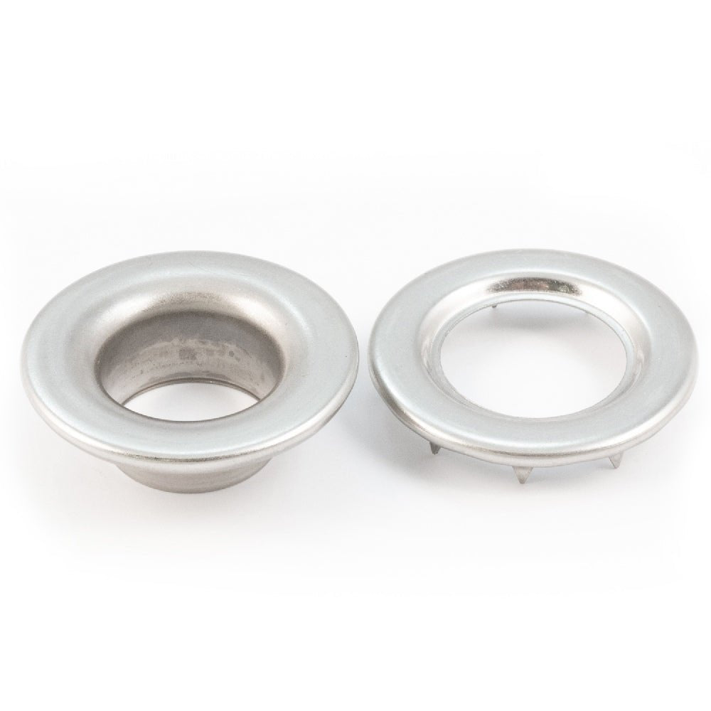 DOT Rolled Rim Grommet with Spur Washer 5 (20MNS77550001XG) Stainless Steel 5/8 inch 1 - gross - Outdoor Fabric Central