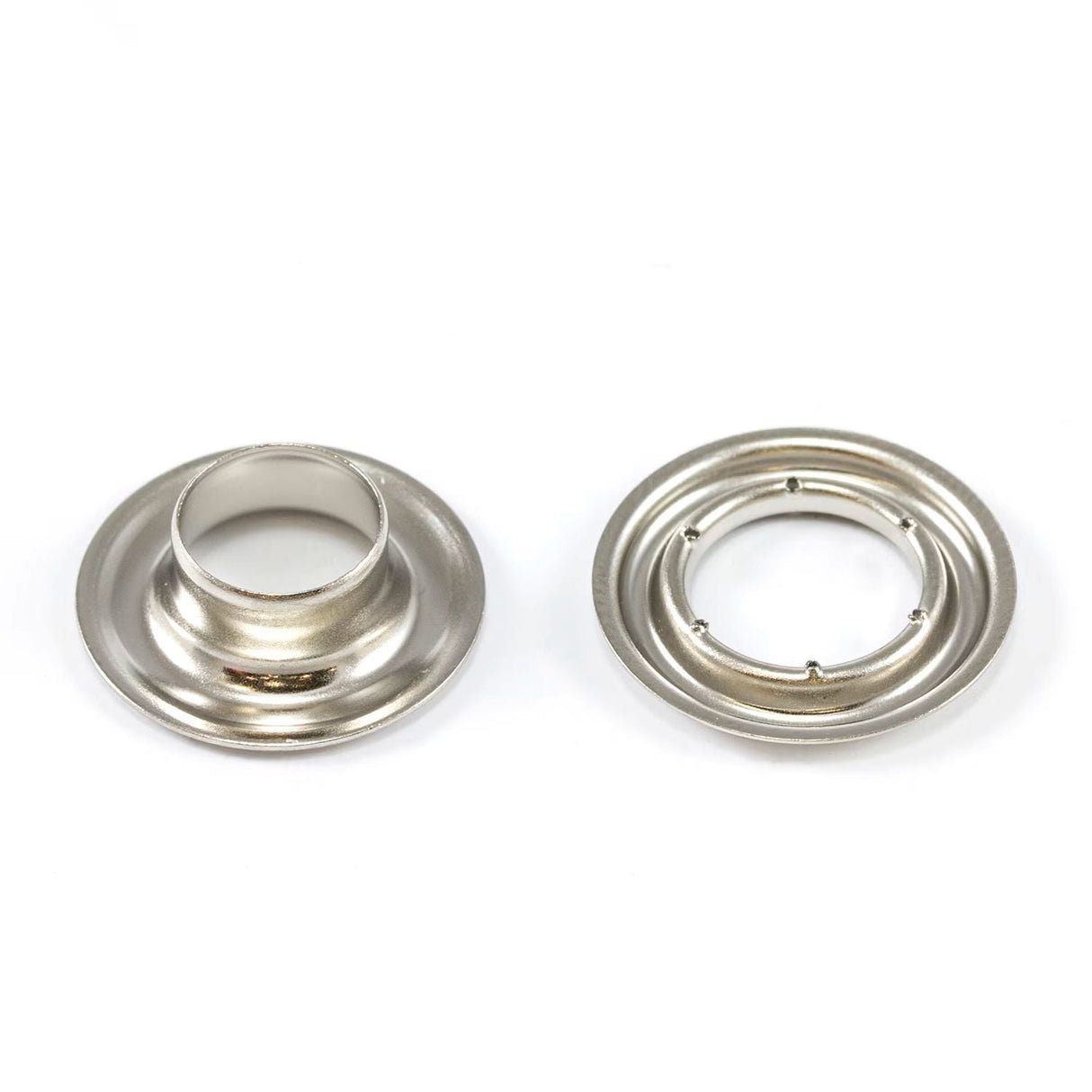 DOT Self-Piercing Grommet with Grip Tooth Washer #2 (20007SP25183TXC) Nickel-Plated Brass 3/8 Inch 500 pack