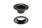 DOT Sheet Metal Grommet with Neck Washer 00 (20 - 007N0001611XG) Government Black Brass 3/16 inch 1 - gross - Outdoor Fabric Central