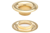 DOT Sheet Metal Grommet with Neck Washer 1 (20 - 007N150001XG) Brass 9/32 inch 1 - gross - Outdoor Fabric Central