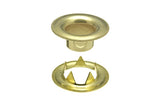 DOT Sheet Metal Grommet with Tooth Washer 2 (20 - 007T250001XG) Brass 3/8 inch 1 - gross - Outdoor Fabric Central