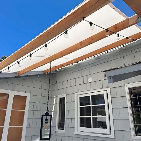 Sunbrella fabric panels for pergolas