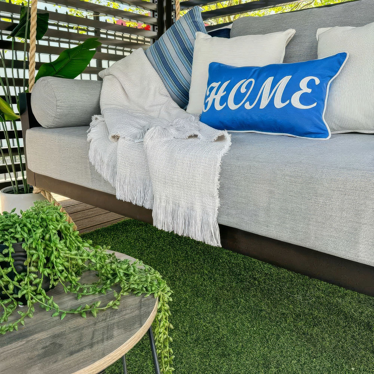 Full Size Sunbrella Porch Swing Bed Cushion Cover Bundle (75x54) - Outdoor Fabric Central