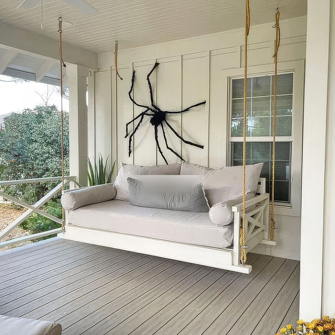 Full Size Sunbrella Porch Swing Bed Cushion Cover Bundle (75x54) - Outdoor Fabric Central