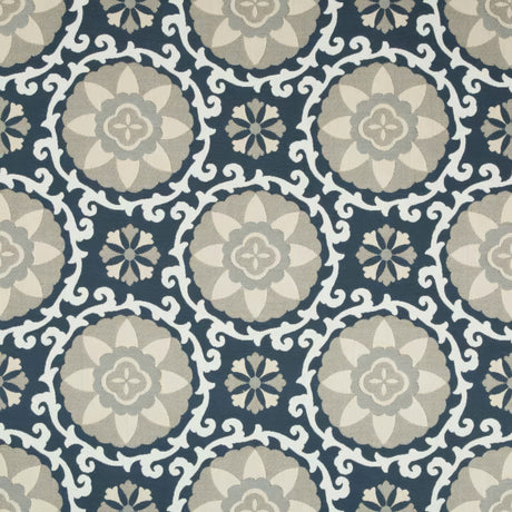 Kravet Sunbrella Exotic Suzani Indigo 31969 - 1516 Oceania Indoor Outdoor Collection Upholstery Fabric - Outdoor Fabric Central