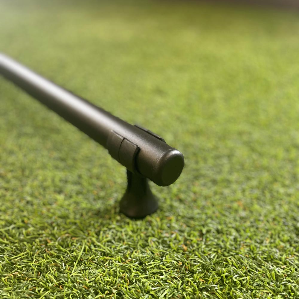 Moorea Indoor / Outdoor Curtain Hardware: 7 Foot Rod + 2 Brackets - Black - Outdoor Fabric Central