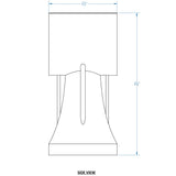 Moorea Indoor / Outdoor Curtain Hardware: Custom Length - Black - Outdoor Fabric Central