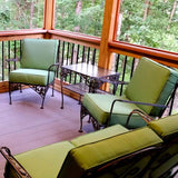 Sunbrella custom outdoor chair cushions