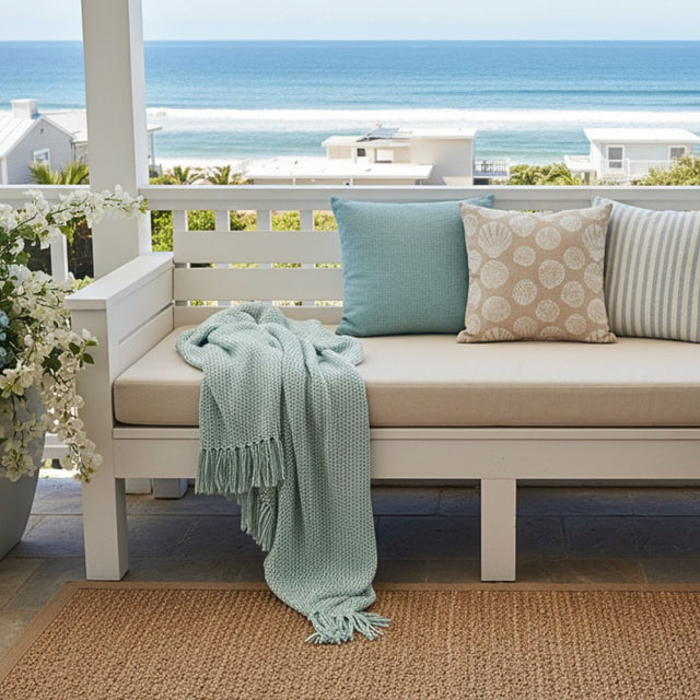 Custom cushion for outdoor patio bench