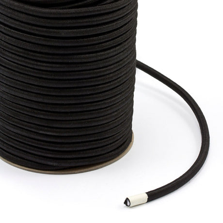 Polypropylene Covered Elastic Cord #M-5 5/16 inch x 150 feet Black