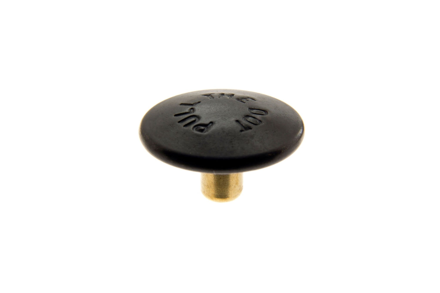 Pull - the - DOT Cap 92 - XE - 18103 - A1B Government Black Brass 1/4 inch 100 pack - Outdoor Fabric Central