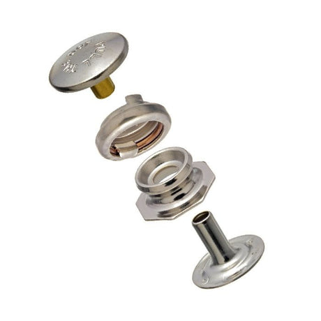 Pull - the - DOT Snap Fastener Set - Cloth - to - Cloth (Nickel - Plated Brass) 5/16 inch Post - Outdoor Fabric Central