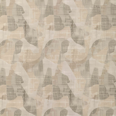 Sample of Kravet Sunbrella Outcrop Pebble 37260 - 616 Landscape Collection by Barbara Barry Upholstery Fabric - Outdoor Fabric Central