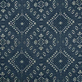 Sample of Kravet Sunbrella Penang Indigo 34875 - 50 Oceania Indoor Outdoor Collection Upholstery Fabric - Outdoor Fabric Central