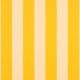 Sample of Sunbrella Beaufort Yellow / White 6 Bar 5702-0000 46-Inch Stripes Awning / Shade Fabric