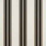 Sample of Sunbrella Black / Taupe Fancy 4946-0000 46-Inch Stripes Awning / Shade Fabric