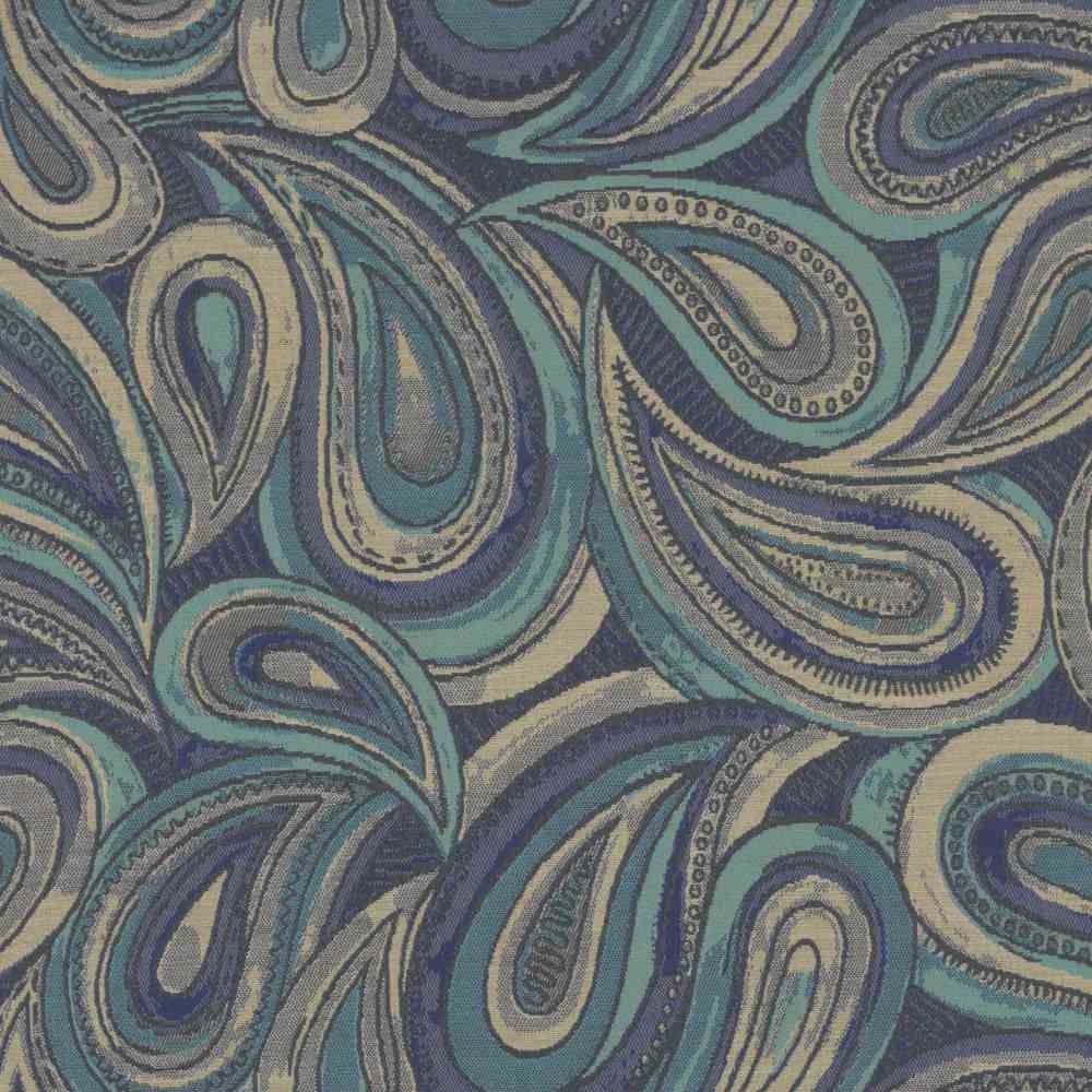Sample of Sunbrella by Mayer Boteh Cerulean 414 - 004 Imagine Collection Upholstery Fabric - Outdoor Fabric Central