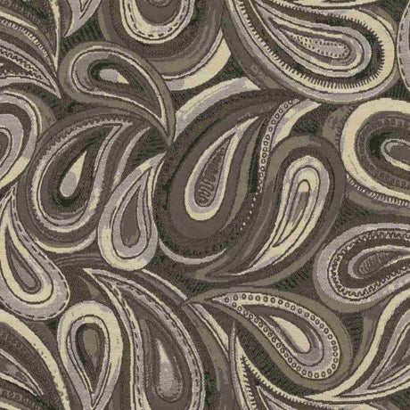 Sample of Sunbrella by Mayer Boteh Noir 414 - 006 Imagine Collection Upholstery Fabric - Outdoor Fabric Central