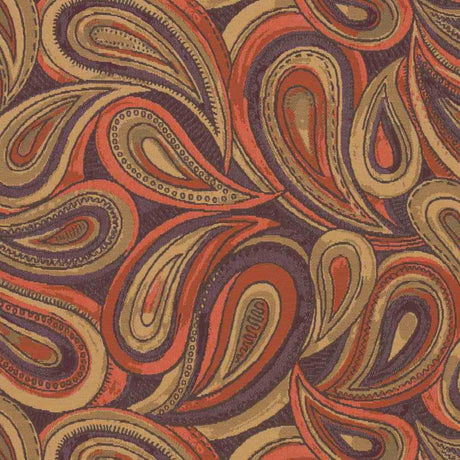 Sample of Sunbrella by Mayer Boteh Orange Blaze 414 - 009 Imagine Collection Upholstery Fabric - Outdoor Fabric Central