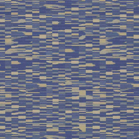 Sample of Sunbrella by Mayer Collage Cobalt 417 - 004 Imagine Collection Upholstery Fabric - Outdoor Fabric Central