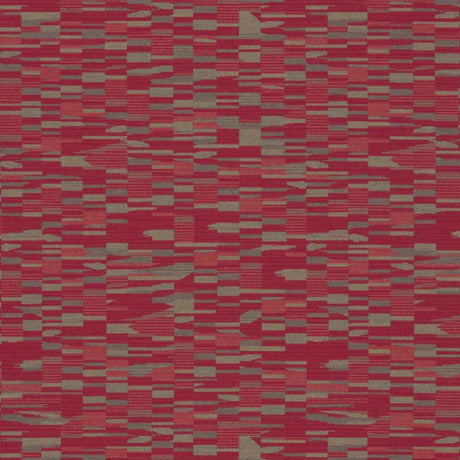 Sample of Sunbrella by Mayer Collage Crimson 417 - 001 Imagine Collection Upholstery Fabric - Outdoor Fabric Central