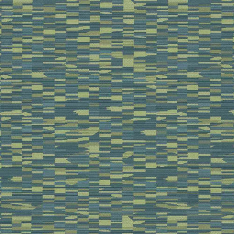 Sample of Sunbrella by Mayer Collage Emerald 417 - 013 Imagine Collection Upholstery Fabric - Outdoor Fabric Central