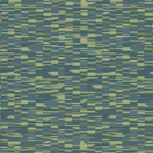 Sample of Sunbrella by Mayer Collage Emerald 417 - 013 Imagine Collection Upholstery Fabric - Outdoor Fabric Central