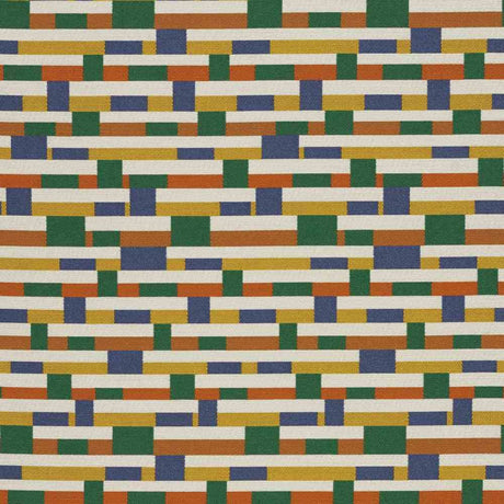 Sample of Sunbrella by Mayer Metal Strips Dreamsicle 434 - 009 Vollis Simpson Collection Upholstery Fabric - Outdoor Fabric Central