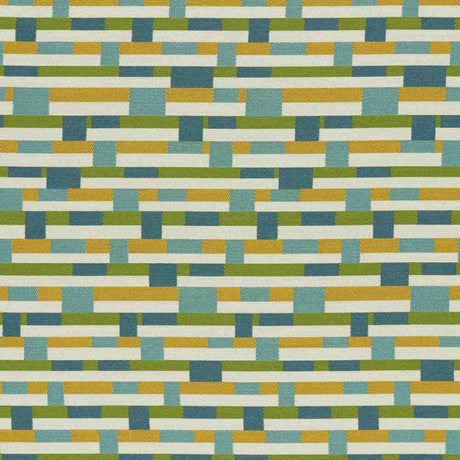 Sample of Sunbrella by Mayer Metal Strips Springtime 434 - 003 Vollis Simpson Collection Upholstery Fabric - Outdoor Fabric Central