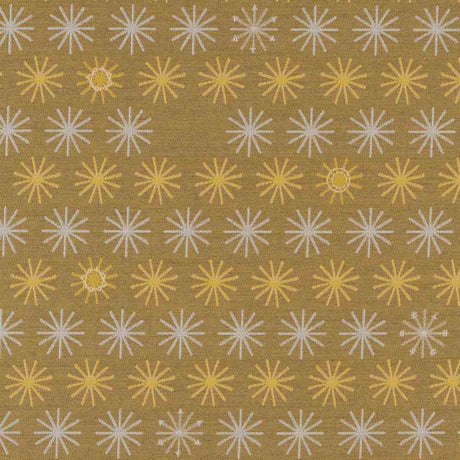 Sample of Sunbrella by Mayer Spokes Goldenrod 435 - 002 Vollis Simpson Collection Upholstery Fabric - Outdoor Fabric Central