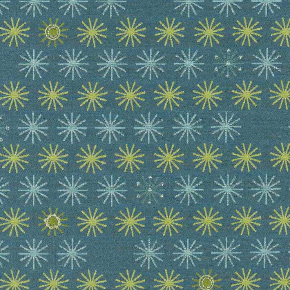 Sample of Sunbrella by Mayer Spokes Grotto 435 - 004 Vollis Simpson Collection Upholstery Fabric - Outdoor Fabric Central