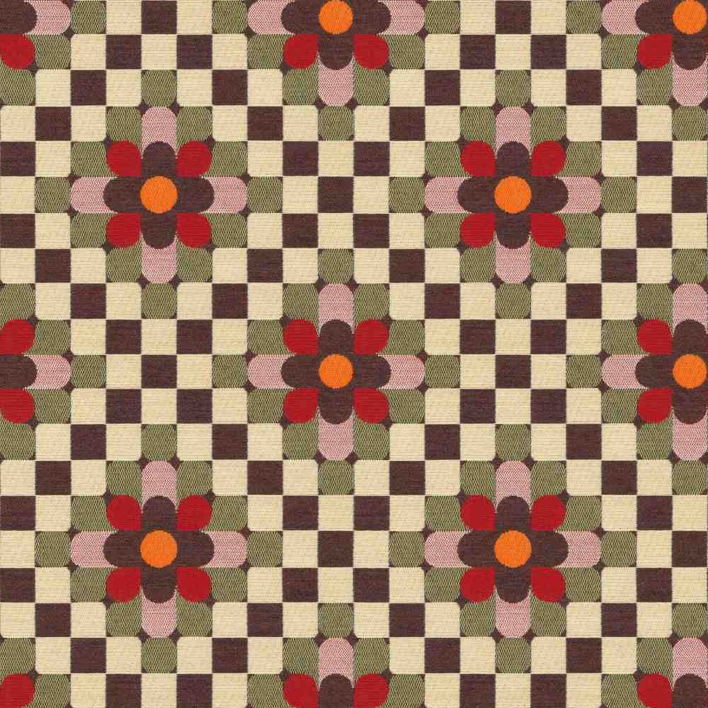 Sample of Sunbrella by Mayer Sula Flame 446 - 001 Wonderlust Collection Upholstery Fabric - Outdoor Fabric Central