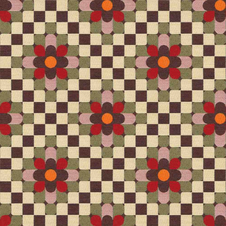 Sample of Sunbrella by Mayer Sula Flame 446 - 001 Wonderlust Collection Upholstery Fabric - Outdoor Fabric Central