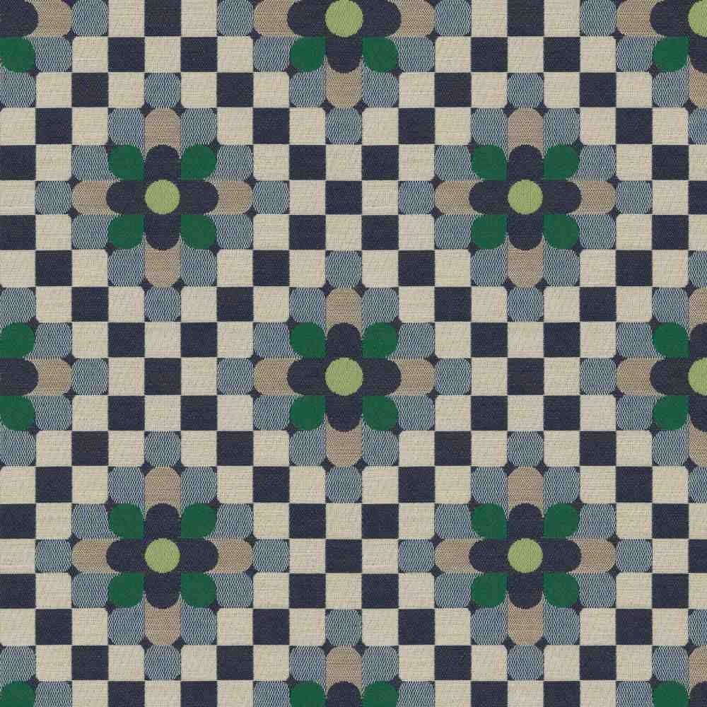 Sample of Sunbrella by Mayer Sula Marine 446 - 004 Wonderlust Collection Upholstery Fabric - Outdoor Fabric Central