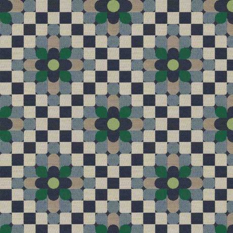Sample of Sunbrella by Mayer Sula Marine 446 - 004 Wonderlust Collection Upholstery Fabric - Outdoor Fabric Central