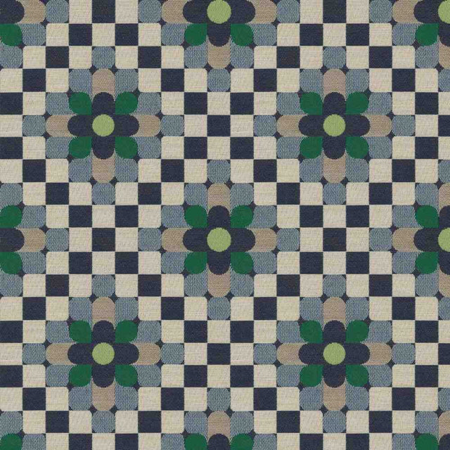 Sample of Sunbrella by Mayer Sula Marine 446 - 004 Wonderlust Collection Upholstery Fabric - Outdoor Fabric Central