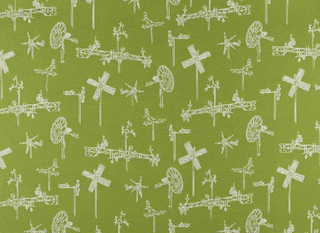 Sample of Sunbrella by Mayer Whirligig Parrot 431 - 003 Vollis Simpson Collection Upholstery Fabric - Outdoor Fabric Central