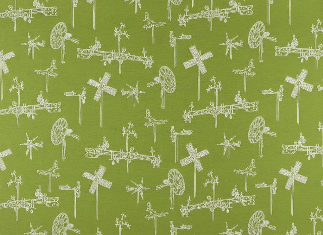 Sample of Sunbrella by Mayer Whirligig Parrot 431 - 003 Vollis Simpson Collection Upholstery Fabric - Outdoor Fabric Central