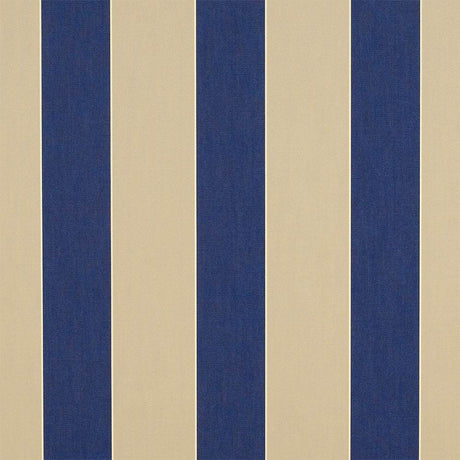 Sample of Sunbrella Canvas Block Stripe Mediterranean 4921-0000 46-Inch Stripes Awning / Shade Fabric