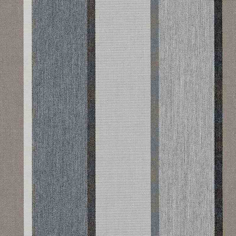 Sample of Sunbrella Canvas Quadri Grey SJA 3778 137 European Collection Upholstery Fabric