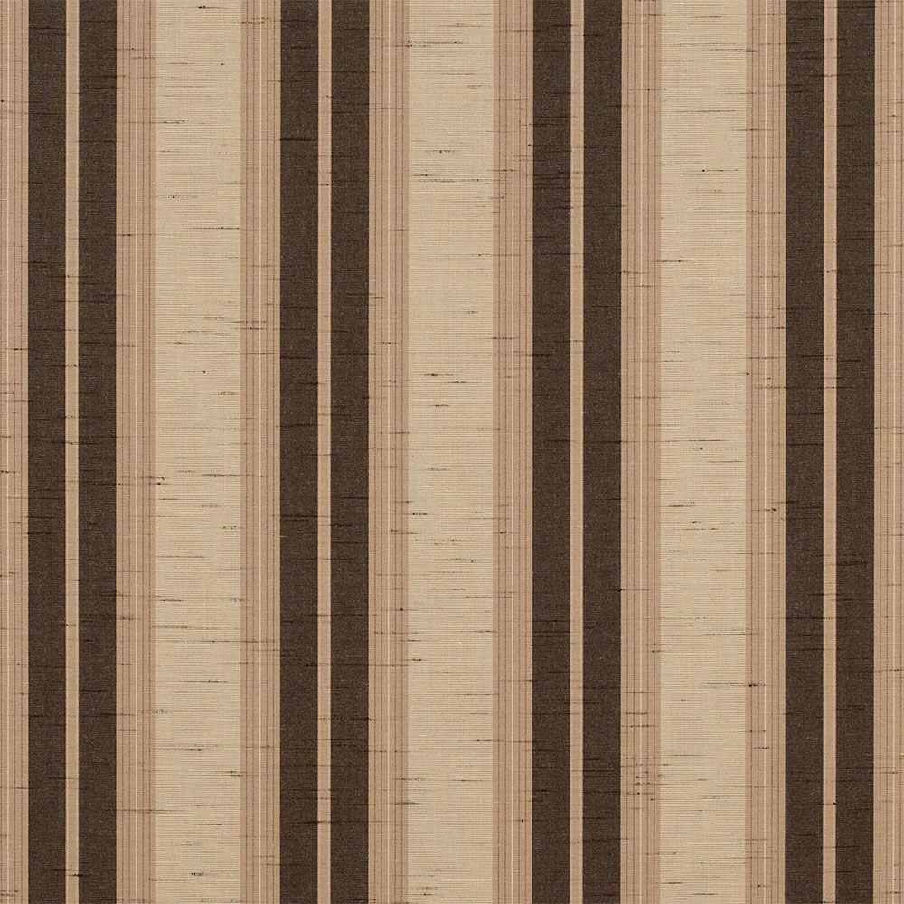 Sample of Sunbrella Chocolate Chip Fancy 4776-0000 46-Inch Stripes Awning / Shade Fabric