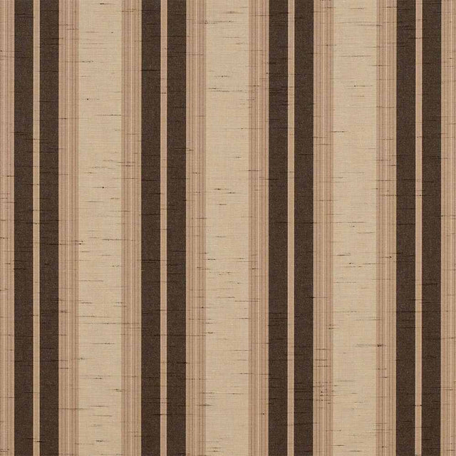 Sample of Sunbrella Chocolate Chip Fancy 4776-0000 46-Inch Stripes Awning / Shade Fabric