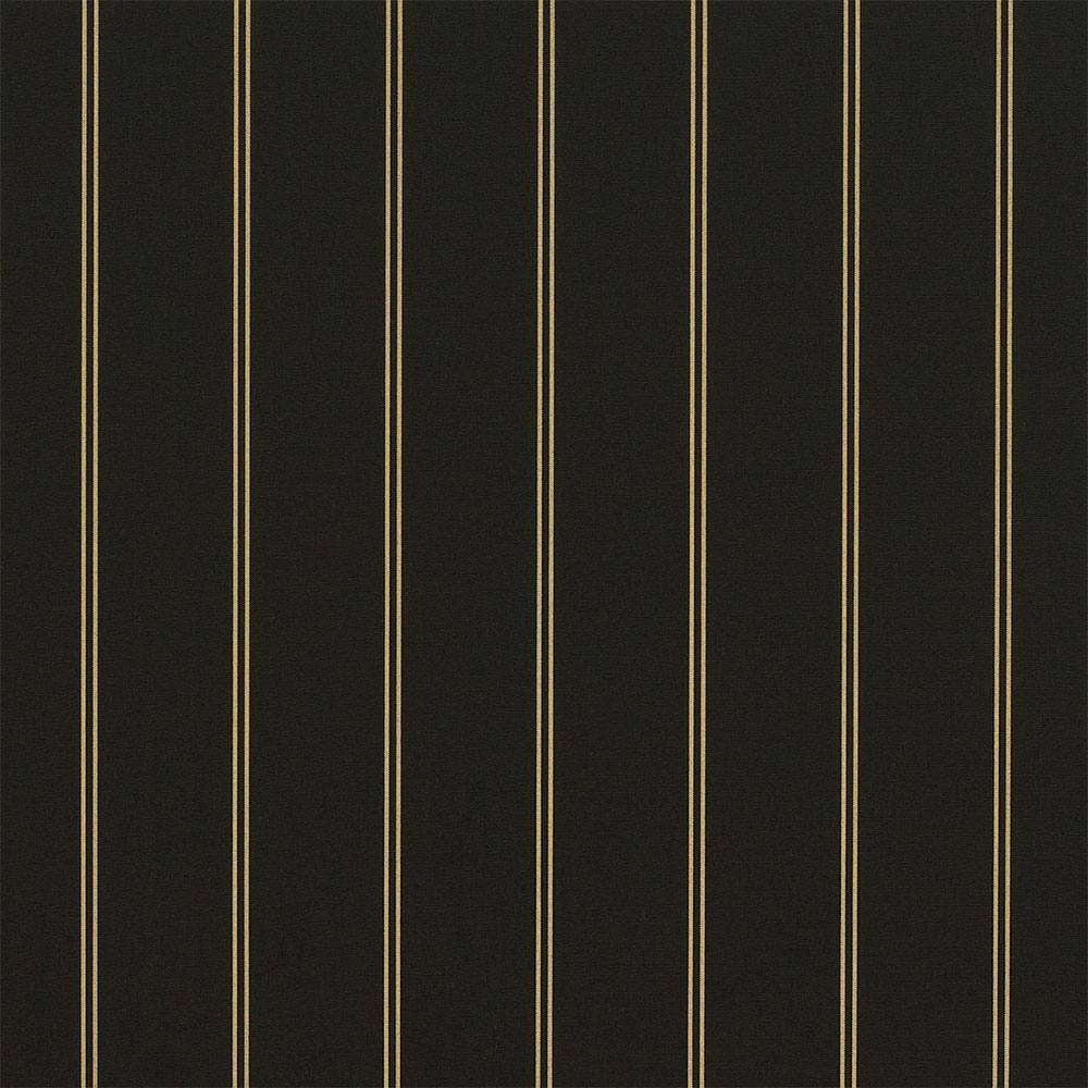 Sample of Sunbrella Cooper Black 4988-0000 46-Inch Stripes Awning / Shade Fabric