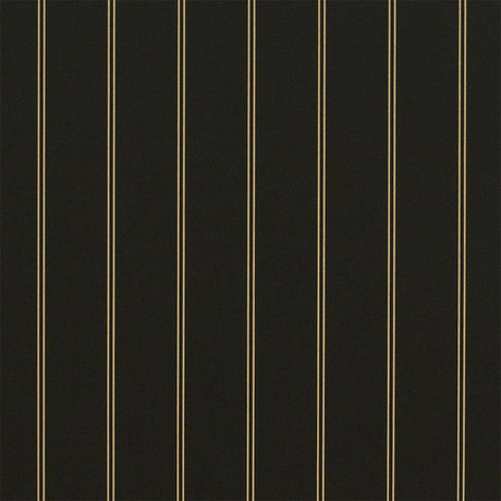 Sample of Sunbrella Cooper Black 4988-0000 46-Inch Stripes Awning / Shade Fabric