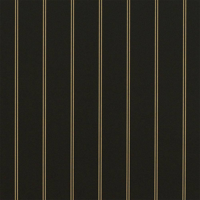 Sample of Sunbrella Cooper Black 4988-0000 46-Inch Stripes Awning / Shade Fabric