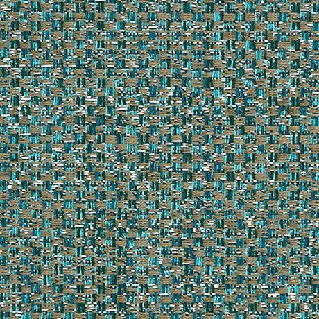 Sample of Sunbrella Crosshatch II Lagoon 145347-0002 Elements Collection Upholstery Fabric