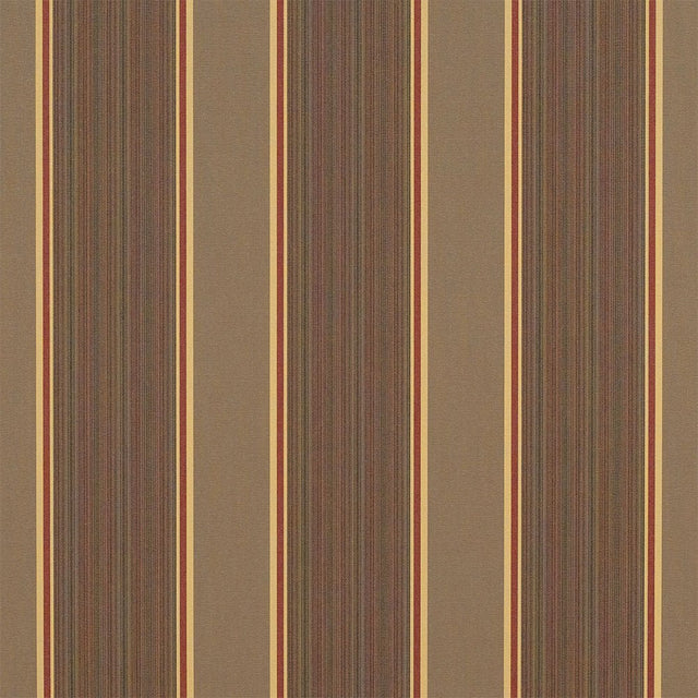 Sample of Sunbrella Eastridge Cocoa 4994-0000 46-Inch Stripes Awning / Shade Fabric