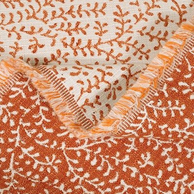 Sample of Sunbrella Eberly Clay 146266-0001 Fusion Collection Reversible Upholstery Fabric