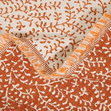 Sample of Sunbrella Eberly Clay 146266-0001 Fusion Collection Reversible Upholstery Fabric